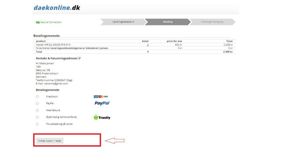 Sådan bruger du en dækonline rabatkode