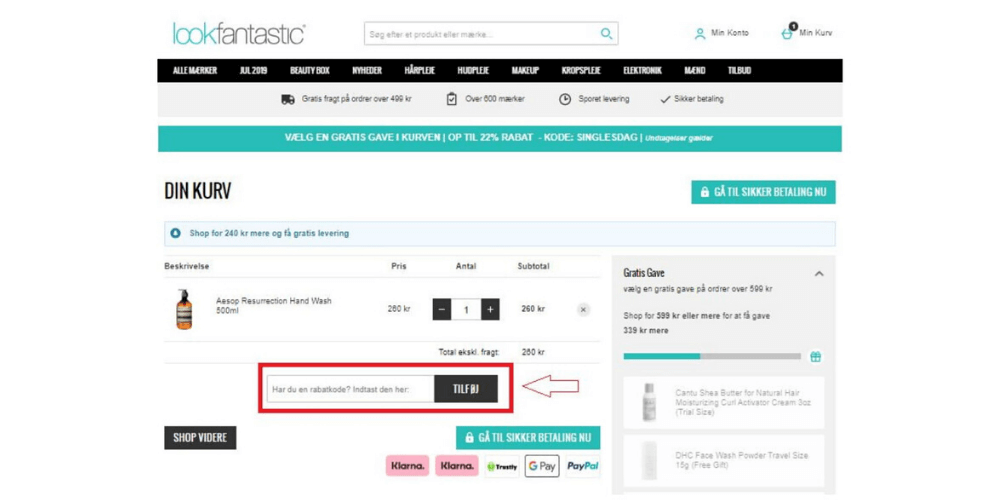 Sådan bruger du en LookFantastic rabatkode