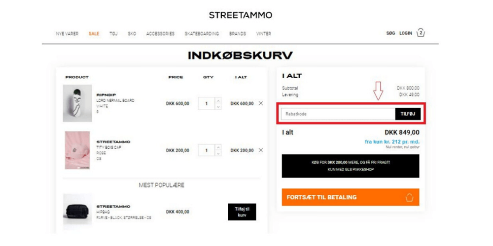 stang udvide Site line 10% Streetammo 𝗥𝗮𝗯𝗮𝘁𝗸𝗼𝗱𝗲 & Tilbud (Januar 2022) Danmark